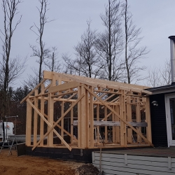 Tilbygning til sommerhus på Salling